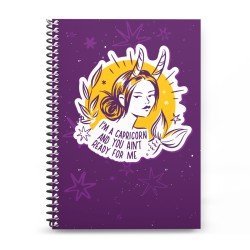 Γυναικεία Σκίτσα Ζώδια - Αιγόκερως  (Τετράδιο Σπιράλ)